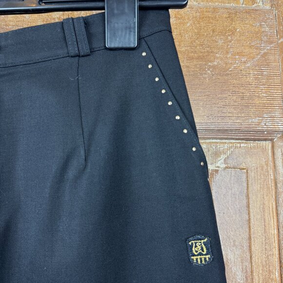 White Stone Black High Waisted Shorts - Picture 2 of 9